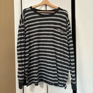 Old navy striped pocket long sleeved shirt